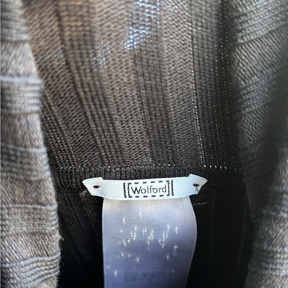 Wolford Charcoal Long Sleeve Ribbed Dress - Picture 2 of 2